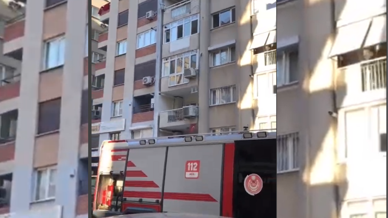 İzmir Bayraklı'da yangın paniği!