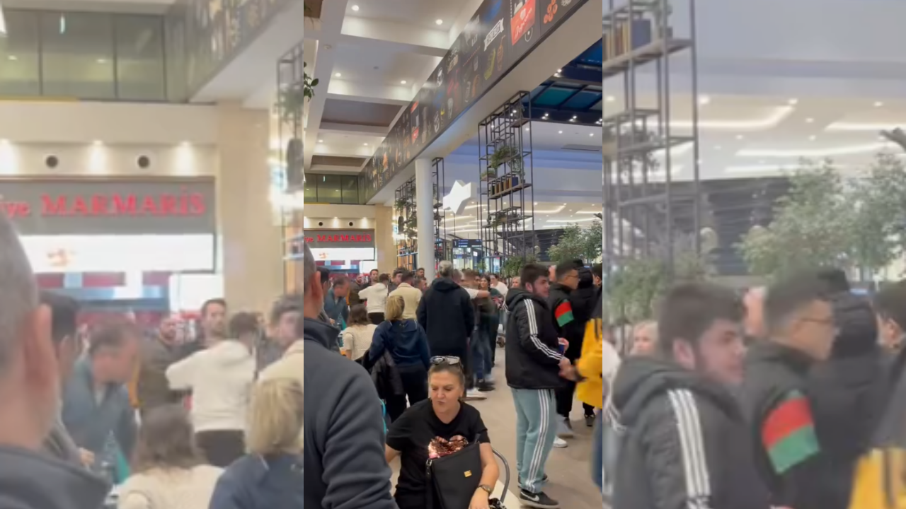 İzmir Mavişehir'deki Hilltown AVM'de kavga çıktı