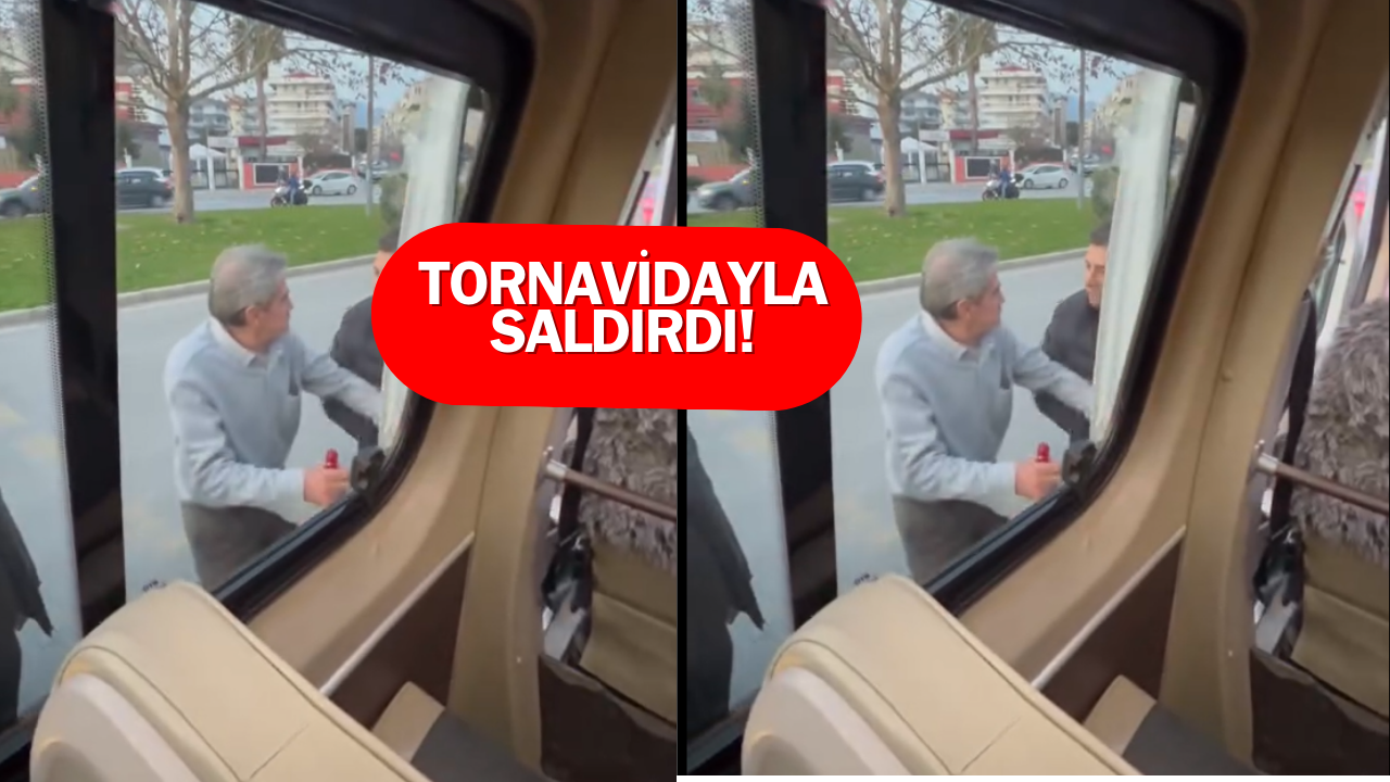 Dolmuş şoförü tornavida ile saldırdı!