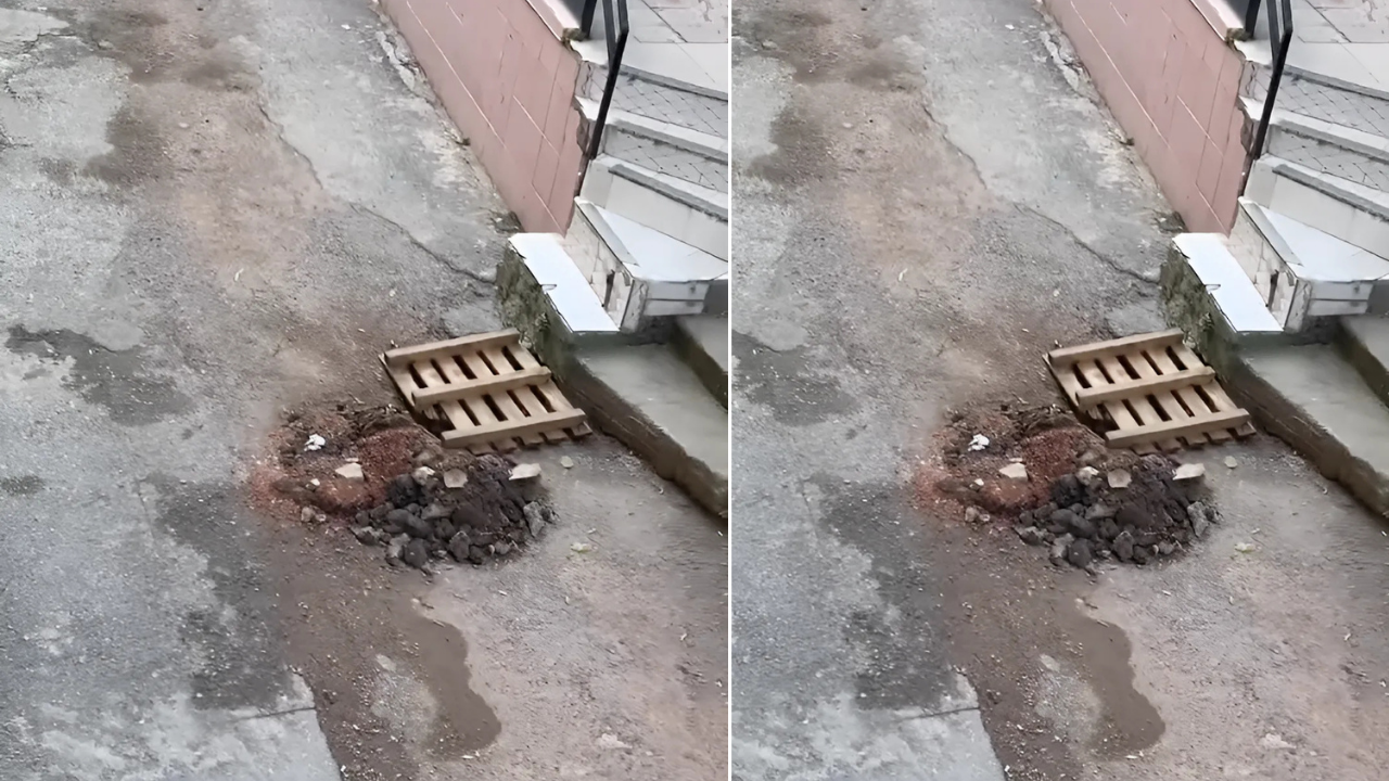 İzmir Bayraklı'da yol sorunu! 1 yıldır asfalt yapılmadı