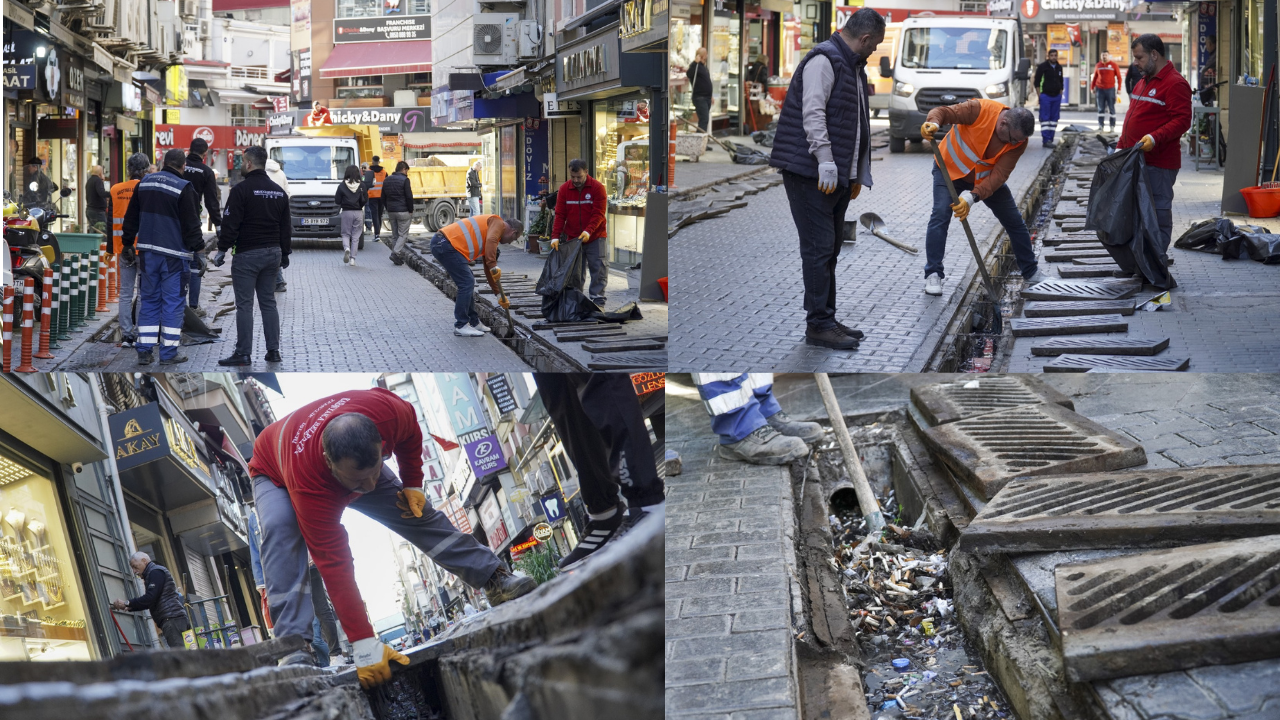 İzmir Karşıyaka'da sel riskine karşı yoğun önlem çalışmaları sürüyor!
